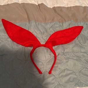 Red Bunny Ear Headband